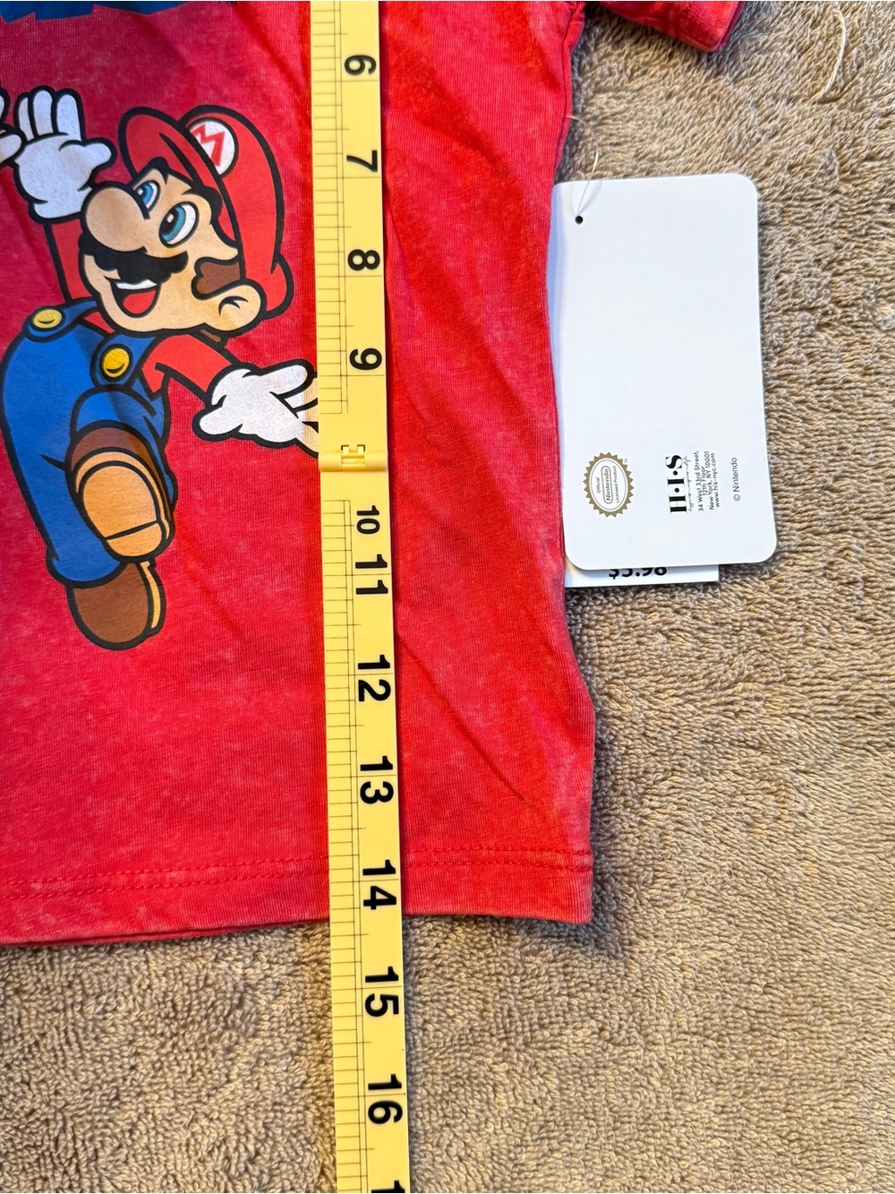 Nintendo Kids Graphic Tee Pair - Red & Peach - Size 2T - Picture 8 of 10